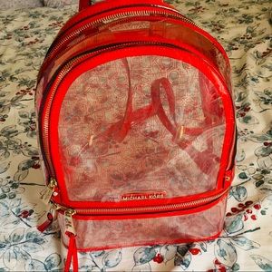 Transparent Michael Kors Backpack .